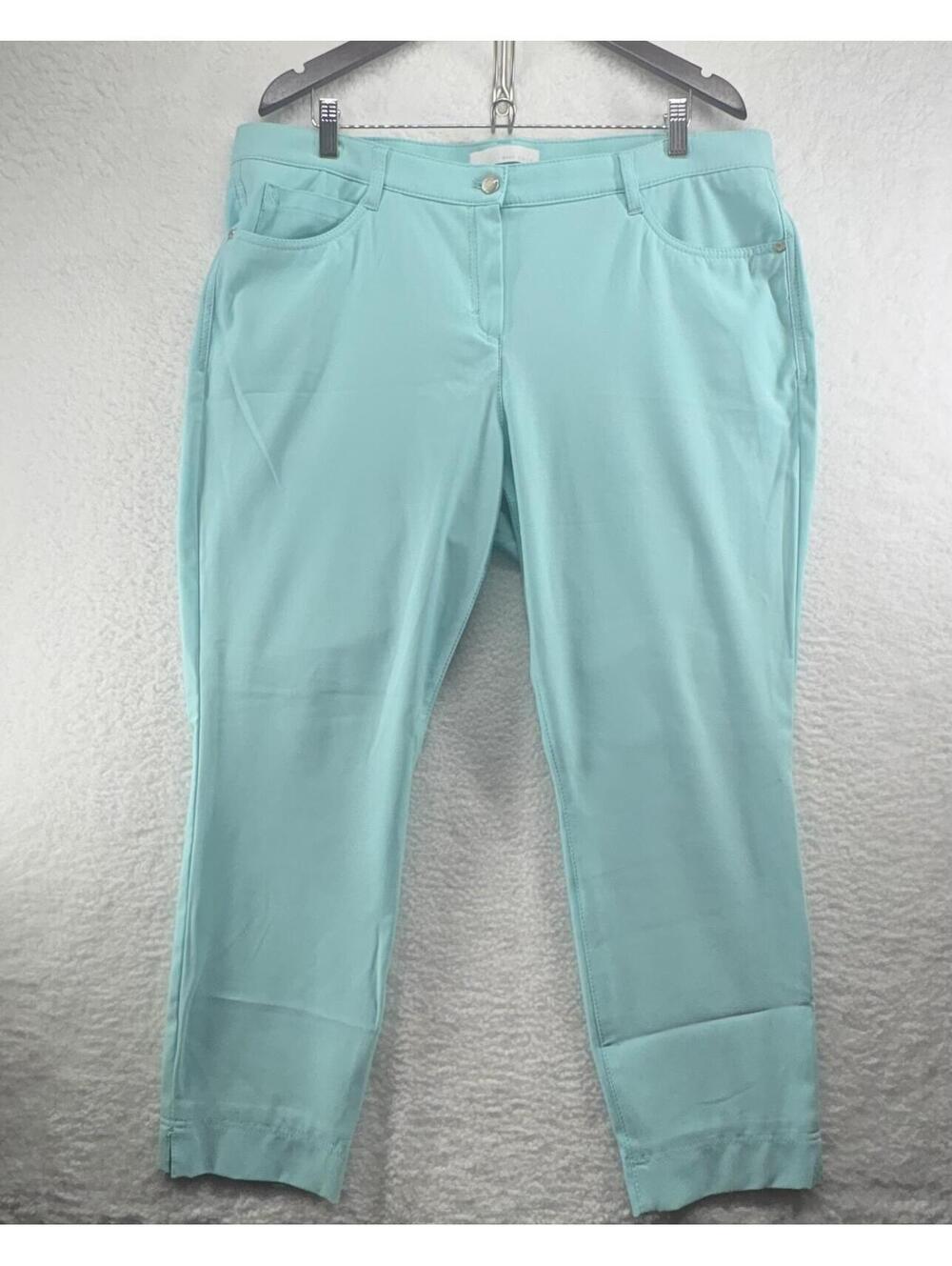 Brax Golf Casual Pants Seafoam Green Womens 18R Dress Pant Office